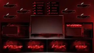 horror stream overlay animated stream overlay design stream overlay twitch overlay, scarry overlay