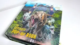 Jurassic World Ultimate Pop-Up Book feat. Mosasaurus, Brachiosaurus, T-Rex, Velociraptor,