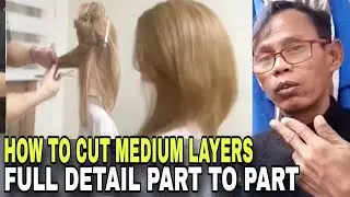 TEHNIK POTONGAN RAMBUT YANG SIMPLE MODEL MEDIUM LAYERS