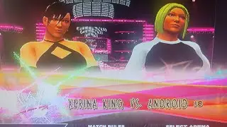 xerina king vs android 18 womens singles match (lone wolf wrestling wwe 2k14)