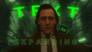 Text Expanding Animation , After Effects Tutorial 2023