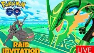 Mega Rayquaza Raid Invitation in 