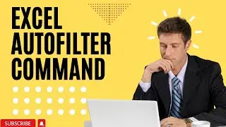 Mastering Excel Autofilter: How to Filter Data Efficiently Using AutoFilter Command #filter