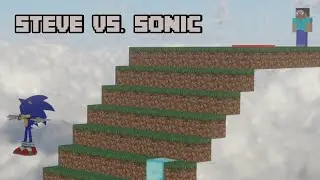 Minecraft Steve vs. Sonic [Softbody Simulation]