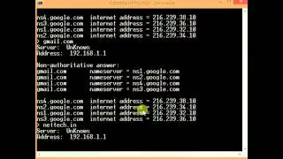 Cmd prompt nslookup