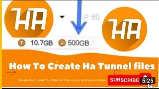 How to create ha tunnel hat      files full setting in 2022