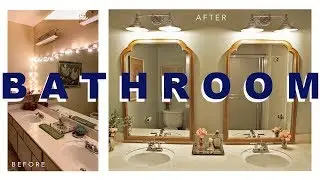 UGLY BUDGET BATHROOM MAKEOVER -- Before & After