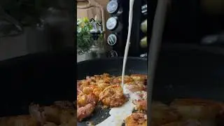 Лапша с креветками в соусе 🤤 