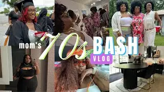 Mom's 70s 4DAY Birthday Bash | GRWM For The Party! | Sissy Graduates | New Dining Table | VLOG
