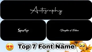 Trending Fonts Name || Trending Fonts 2022 || Best Fonts 2022 || New Fonts 2022 || Best Font || #02