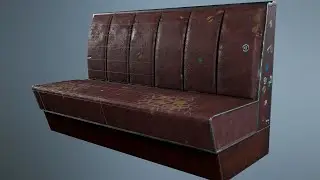 Speed Modeling - Retro Bar Sofa