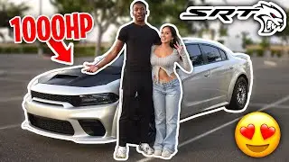 Giving Her a Ride in a 1000HP Hellcat *She's NEVER been in a FAST car*