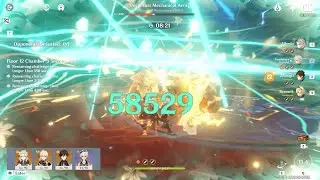 Kazuha primordial jade cutter showcase [Abyss floor12 9star] [Both sides]