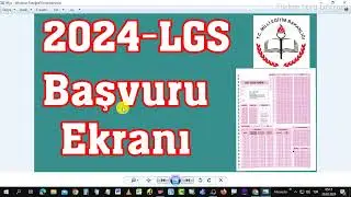 2024 LGS BAŞVURU EKRANI