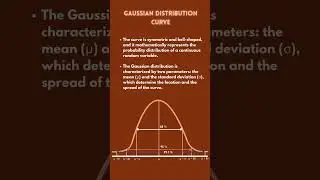 What is Gaussian Distribution in Machine Learning #gaussian #normaldistribution #machinelearning