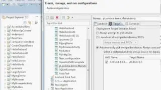 How to chose an AVD. An internal error occurred during: Launching app java.lang.NullPointerException
