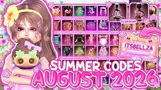 *NEW SUMMER CODES!!* All WORKING CODES in Dress to Impress *AUGUST 2026* | Roblox