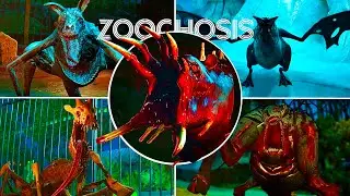ZOOCHOSIS - Release Date Trailer + All Animals Jumpscares | ZOOCHOSIS ALL TRAILERS Secrets