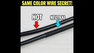 The Simple Way To Identify The Same Color Hot Wire And Neutral  Wire