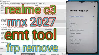realme c3 rmx 2027 emt tool frp unlock