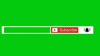 Tombol Subscribe Green Screen Effect - Subscribe button Green Screen effect