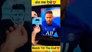 Neymar Jr cut portrait with mask😍 #shorts #short #neymar #psg #football #messi #memes #viral