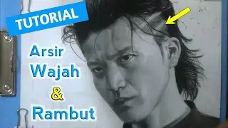 CARA MENGARSIR WAJAH DAN RAMBUT BIAR HALUS - LUKISAN PENSIL