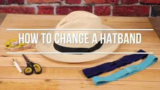 How To Remove and Change a Hat Band by Ultrafino