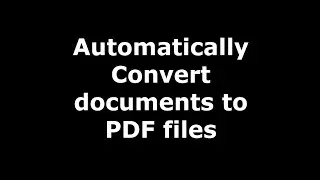 PDF Automation feature