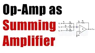 Op-Amp As A SUMMING AMPLIFIER - Operational Amplifier  - BEE - Enginering