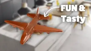 Making AIRPLANE SHAPED CHOCOLATE!
