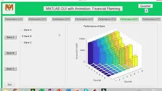Matlab GUI Animation_Financial Planning - Part 5 (Use of Radio buttons for animated bar chart)