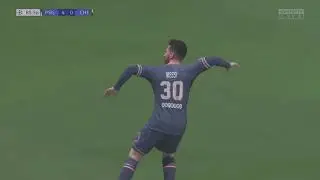 First goal of Messi with PSG on FIFA 22