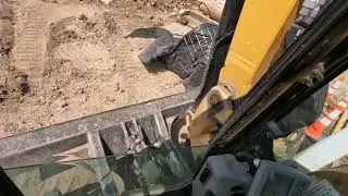 Replacing an Old Storm Drain Inlet with a Mini Excavator