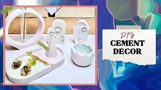 DIY cement decor / silicone molds /cement