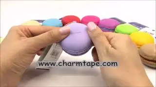 Cafe de N Light Purple Cassis Milk macaroon squishy charm kawaii