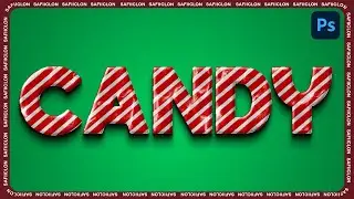 [ Text Effect ] Candy Text Effect in Photoshop