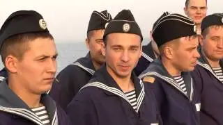 Destroy in the Caspian Sea. Film about the crew of a small artillery ship