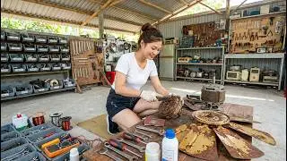 [TIMELAPSE] Genius Girl Restores An Antique Ceiling Fan Abandoned In Scrap Yard for Many Year