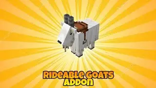 Rideable Goats Addon MCPE/Bedrock Mod Showcase