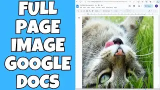 Make an Image Full Page in Google Docs (TUTORIAL)