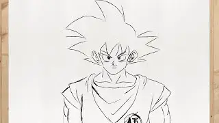 SON GOKU Zeichnen Einfach (Dragon ball Zeichnen) für Anfänger Deutsch