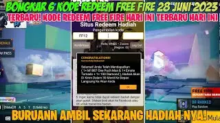 BONGKAR 6 KODE REDEEM FF‼️KODE REDEEM FREE FIRE TERBARU 28 JUNI 2023 || BERHADIAH SG 2 ONE PUNCH MAN