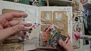 werken in mijn gekregenpost album een blauwe pagina maken
