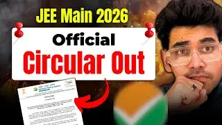 NTA Official Circular OUT 🚨JEE Main 2026 Registration
