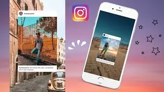 Como colocar foto de fundo quando você compartilhar post do feed no seu storie