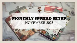 Monthly Spread | Setup With Me (SWM) | November 2023 | Happy Planner (Monthly Layout)