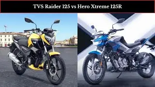 2024 TVS Raider 125 vs Hero Xtreme 125R #heroxtreme125r #tvsraider #heromotocorp