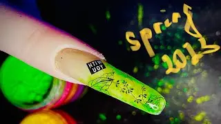 Spring nails 2023 | easy application stickers nail designs| for all beginners #nail2023 #nailart