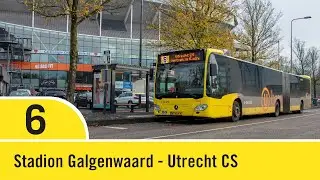Trajectvideo | Lijn 6 | Stadion Galgenwaard - Utrecht CS